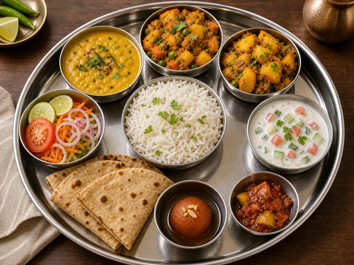 Special Thali at Kesar Garden Rasoi