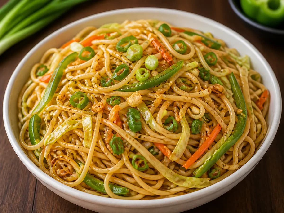 Garlic Noodles at Kesar Garden Rasoi