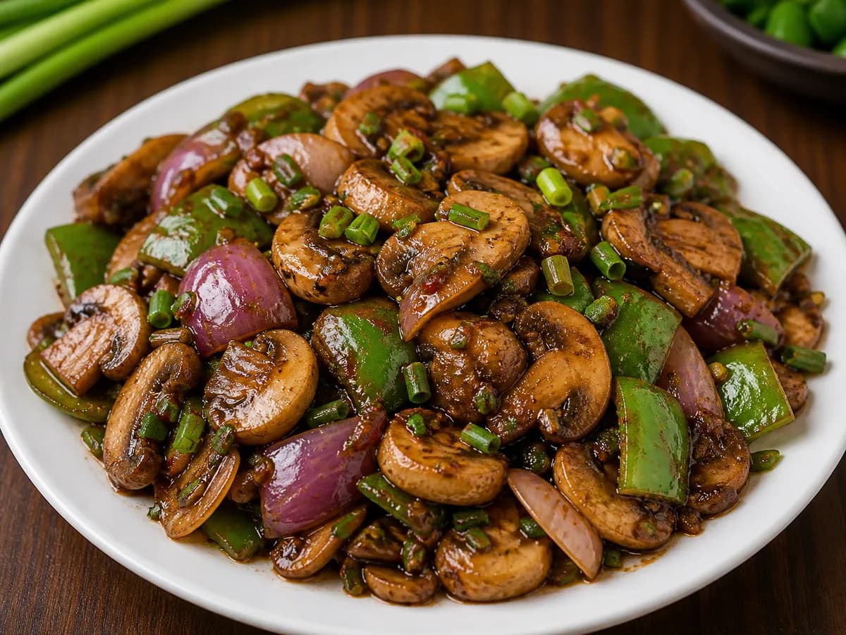 Mushroom Chilli Fry at Kesar Garden Rasoi