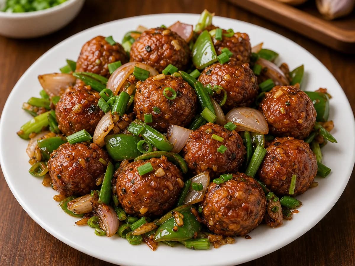 Veg Manchurian Dry at Kesar Garden Rasoi